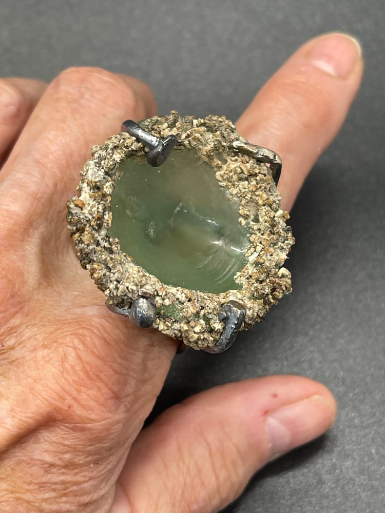 Image of Resin and Sterling Ring