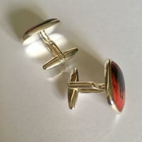 Image 3 of Vampire's Castle Gothic Style Resin Cufflinks