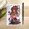 Flower Witch 5x7 inch Signed Print
