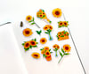 Sunflower Washi Stickers