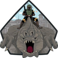  "Daimyo Ride" Boba Fett Rancor Limited Edition Preorder Hard enamel Pin