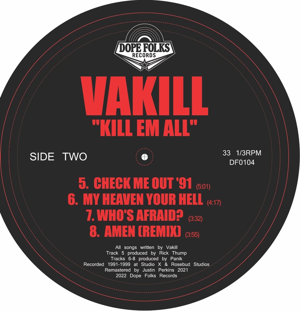 Dope Folks Records — VAKILL KILL 'EM ALL EP