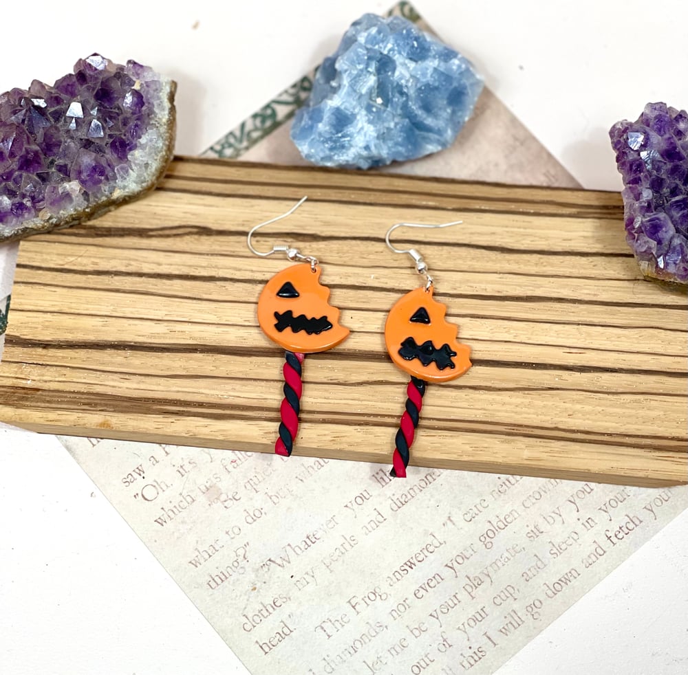 Image of Trick Or Treat Lollipop Earrings
