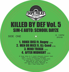 Image of KILLED BY DEF VOL. 5: "SIM-E AUTO" School Dayze/ Collabos