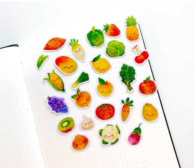 Farmer's Market Washi Stickers