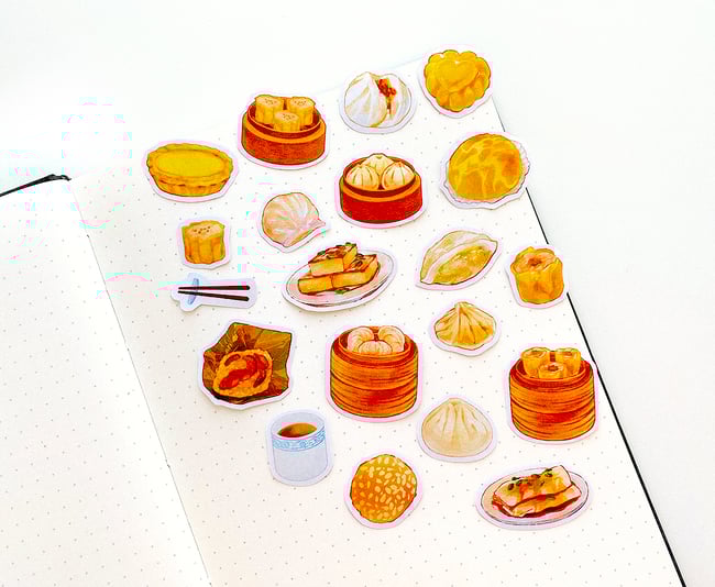 Dim Sum Washi Stickers