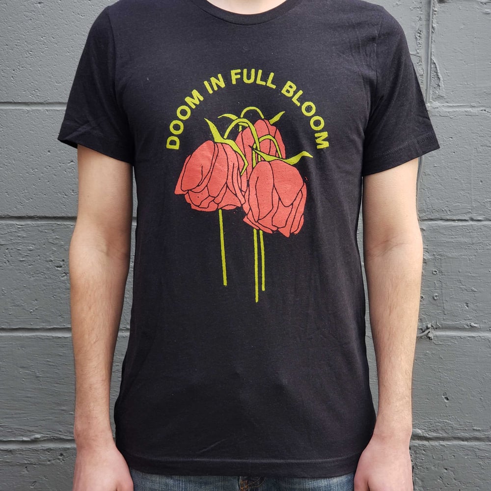 Image of Doom in Full Bloom T-Shirt (Washed Black)