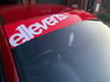 E11evens - Red race style sunstrip / windscreen banner