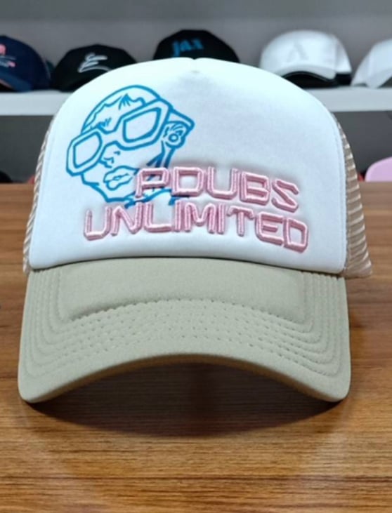 Image of PDUBS TRUCKER HAT BEIGE