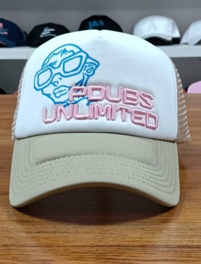 Image of PDUBS TRUCKER HAT BEIGE