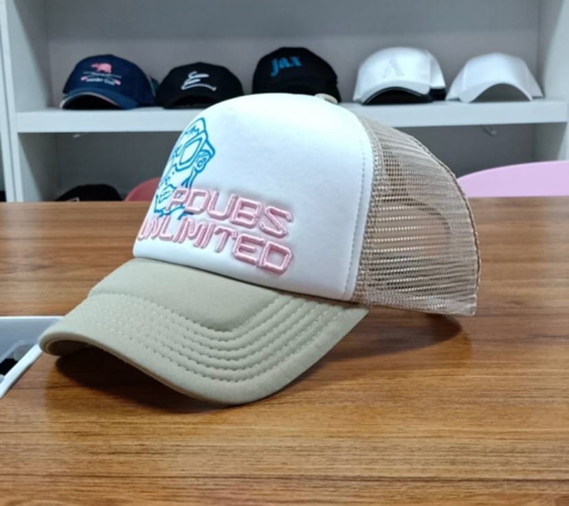Image of PDUBS TRUCKER HAT BEIGE