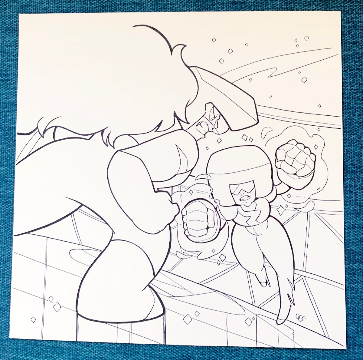 Image of Original Art - Stronger Than You (Steven Universe Coloring Book)