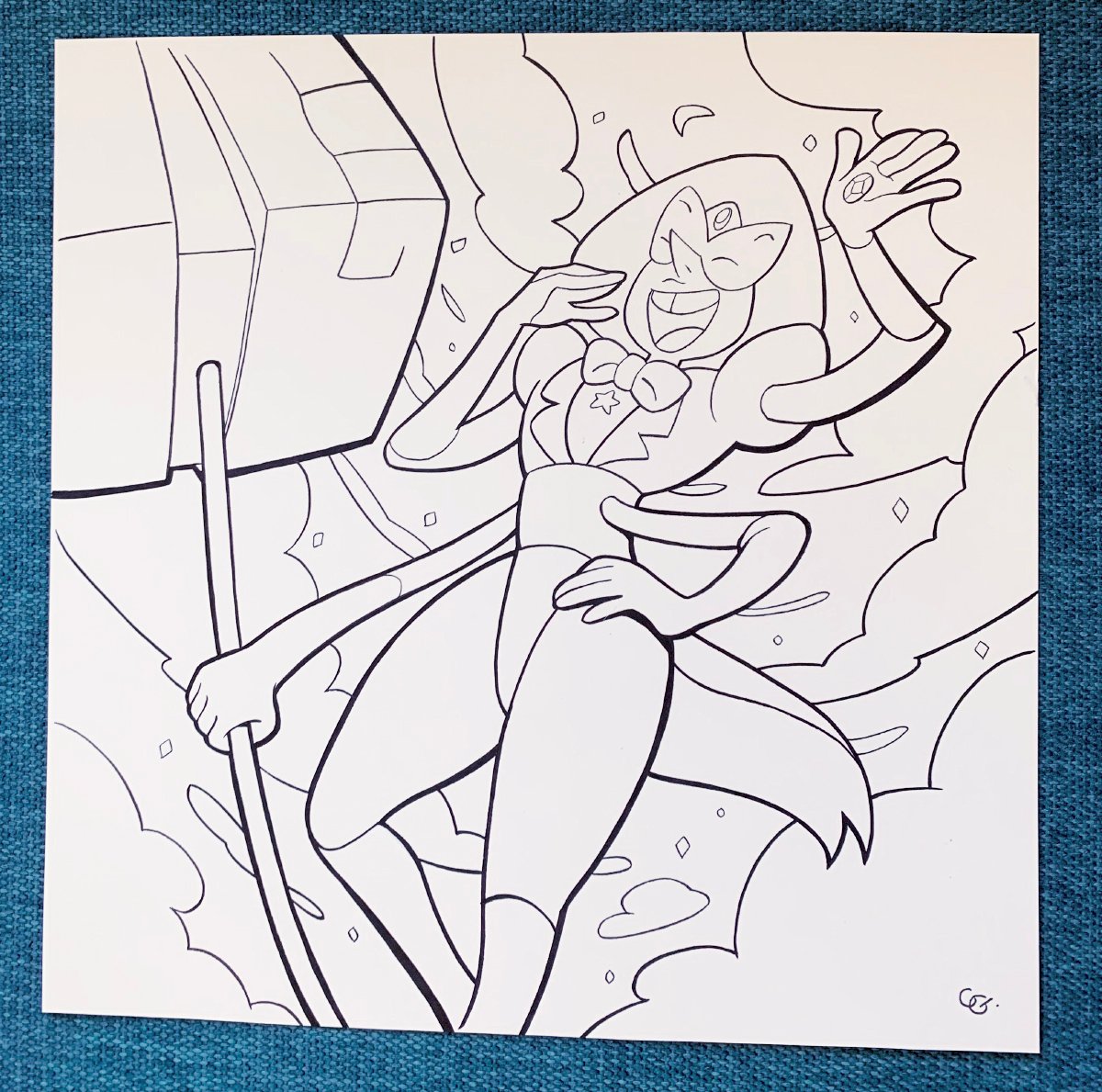 Image of Original Art - Sardonyx (Steven Universe Coloring Book)