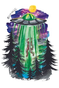 Squatch Abduction Print