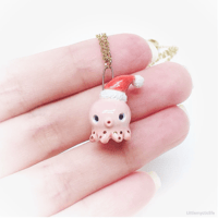 Image 2 of santa octopus necklace