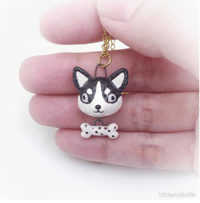 Image 3 of husky ceramic necklace