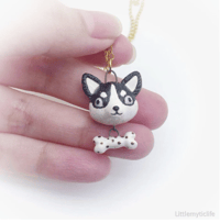 Image 4 of husky ceramic necklace