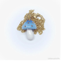 Image 2 of Mushroom ceramic necklace