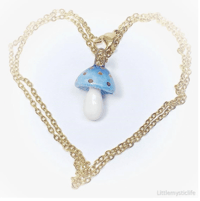 Image 3 of Mushroom ceramic necklace