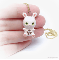 Image 1 of Rabbit ceramic necklace