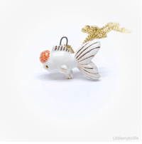 Image 3 of Goldfish ceramic necklace