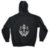 Skeleton Frog Black Hoodie