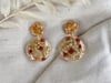 Droplet Earrings - Rice Flower, Peppercorn & Gold