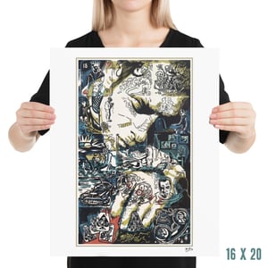 Image of Cheating at solitaire 20 anniversary paper art print by Mad Twins