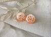 Lunar Stud Earrings - Sherbet Orange