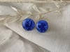 Lunar Stud Earrings - Ultramarine Blue