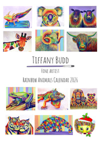 Image 1 of 2026 Rainbow Animal Calendar