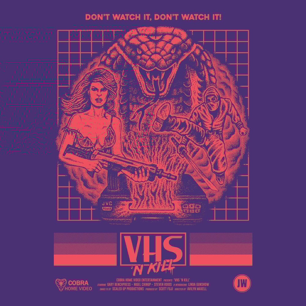 Image of VHS 'N KILL - Purple front print
