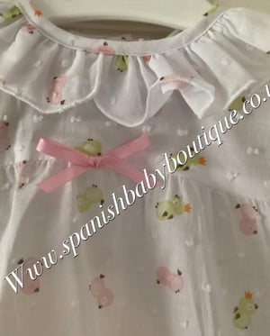 Image of Baby girls outfit set with chicks 
