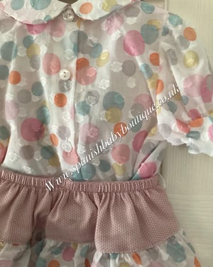 Image of Baby girls Spanish outfit with bonnet 