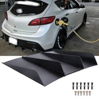 Rear Diffuser 4 Shark Fins Bumper Lip Lower Spoiler Splitters For Mazda 3 speed