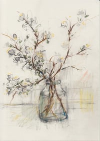 Hedgerow blossom in a vase