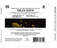 Image 2 of Miles Davis ‎– Miles Davis And The Modern Jazz Giants, CD, NEW
