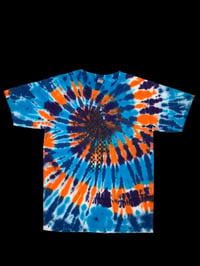 Large. Hand tied, dyed, and screen printed shirt. Small batch. Made with preshrunk cotton shirt.#12 