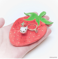 Image 2 of Strawberry bear ring dish 