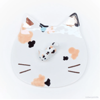 Image 5 of Calico cat ring dish