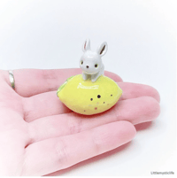 Image 1 of Lemon rabbit figurine 