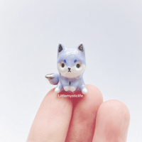 Image 1 of purple Wolf figurine