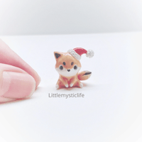 Image 2 of Christmas fox figurine 