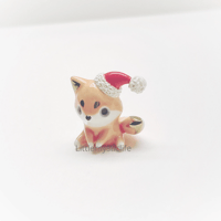 Image 3 of Christmas fox figurine 