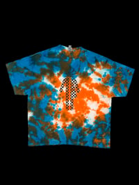 XXL. Hand tied, dyed, and screen printed shirt. Small batch. Made with preshrunk cotton shirt.#33