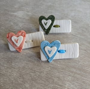 Image of Heart Bar Brooches