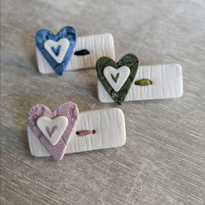 Image of Heart Bar Brooches