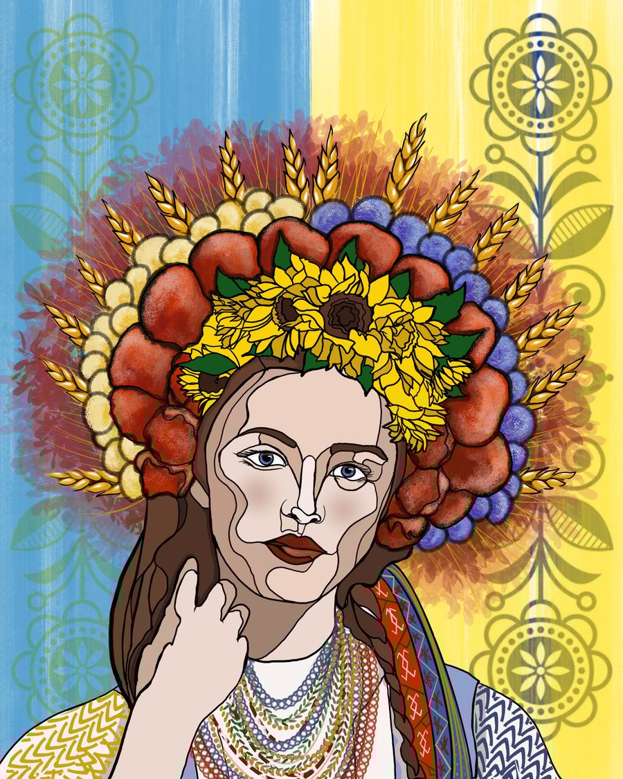 Image of "Peace-мир" Art Print or Sticker