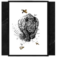 Image 1 of BLACK RHINOCEROS INKTOBER 20