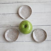 Image 3 of Small Spoon Rest in Speckled Natural Beige, Handcrafted Made in USA